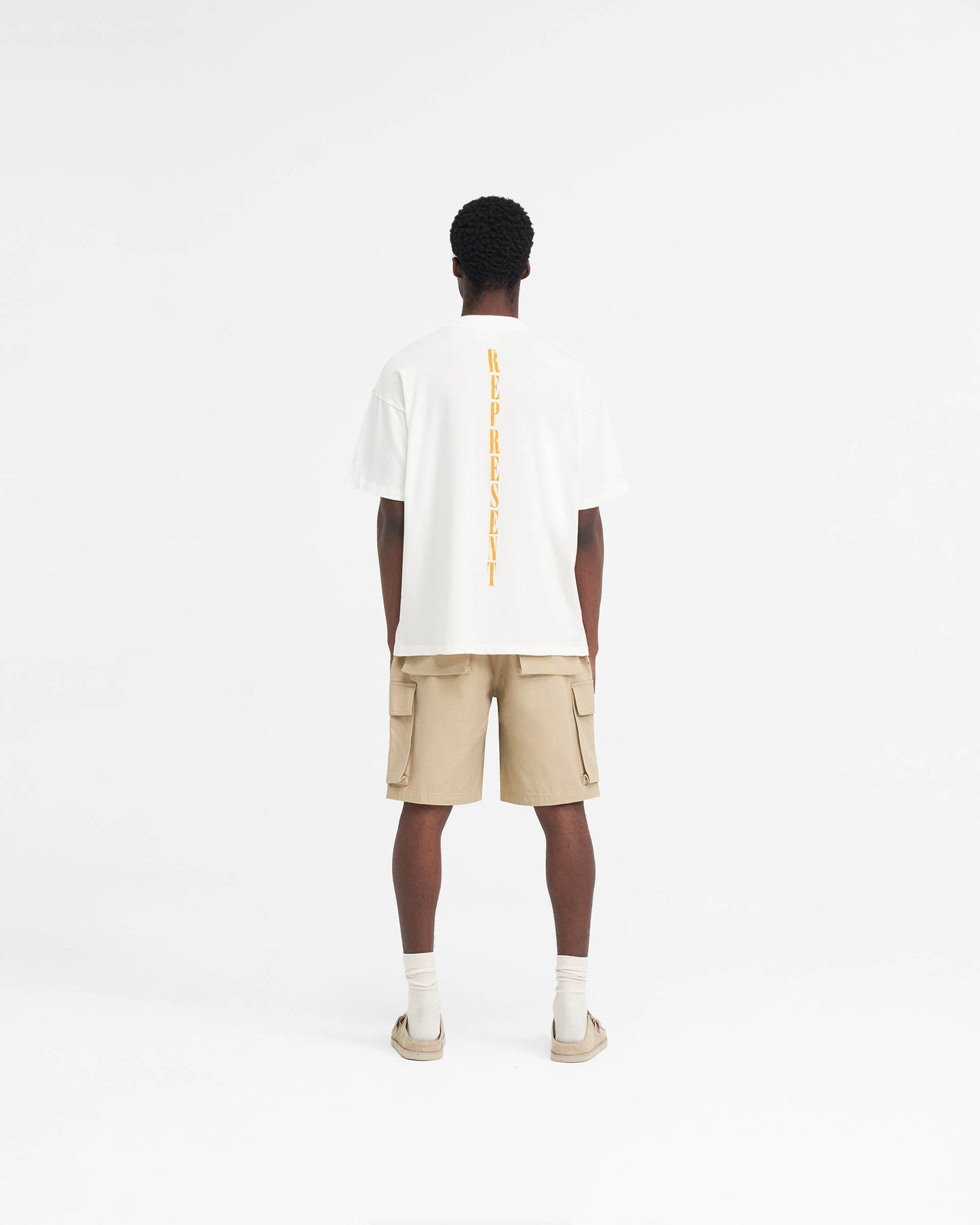 Baggy Cotton Cargo Short - Sandstone