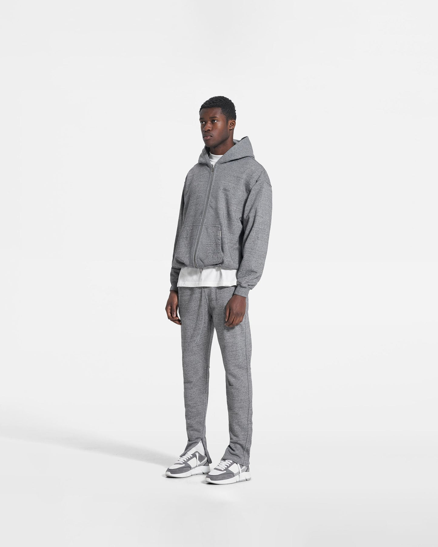 Blank Zip Hoodie - Slate