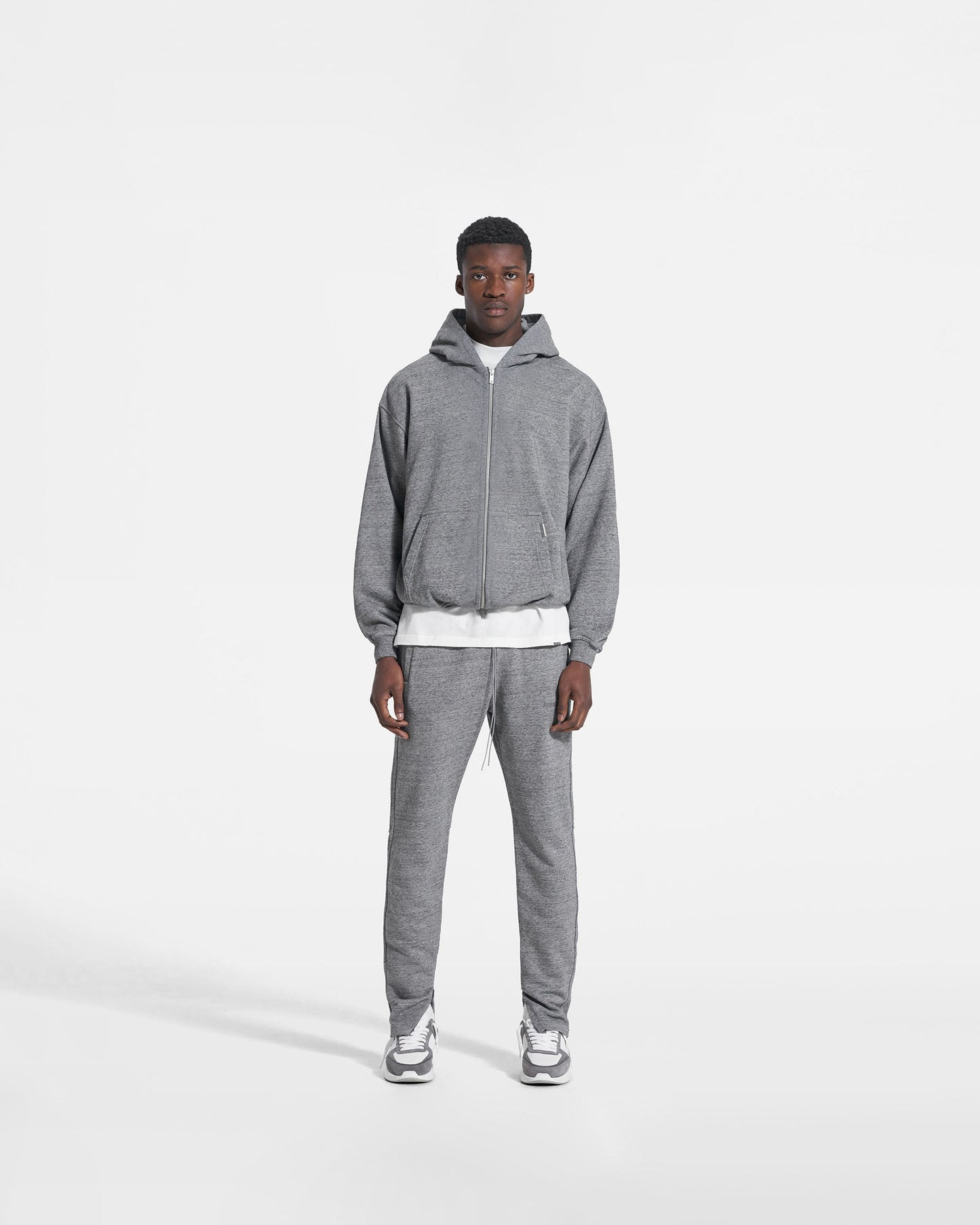 Blank Zip Hoodie - Slate