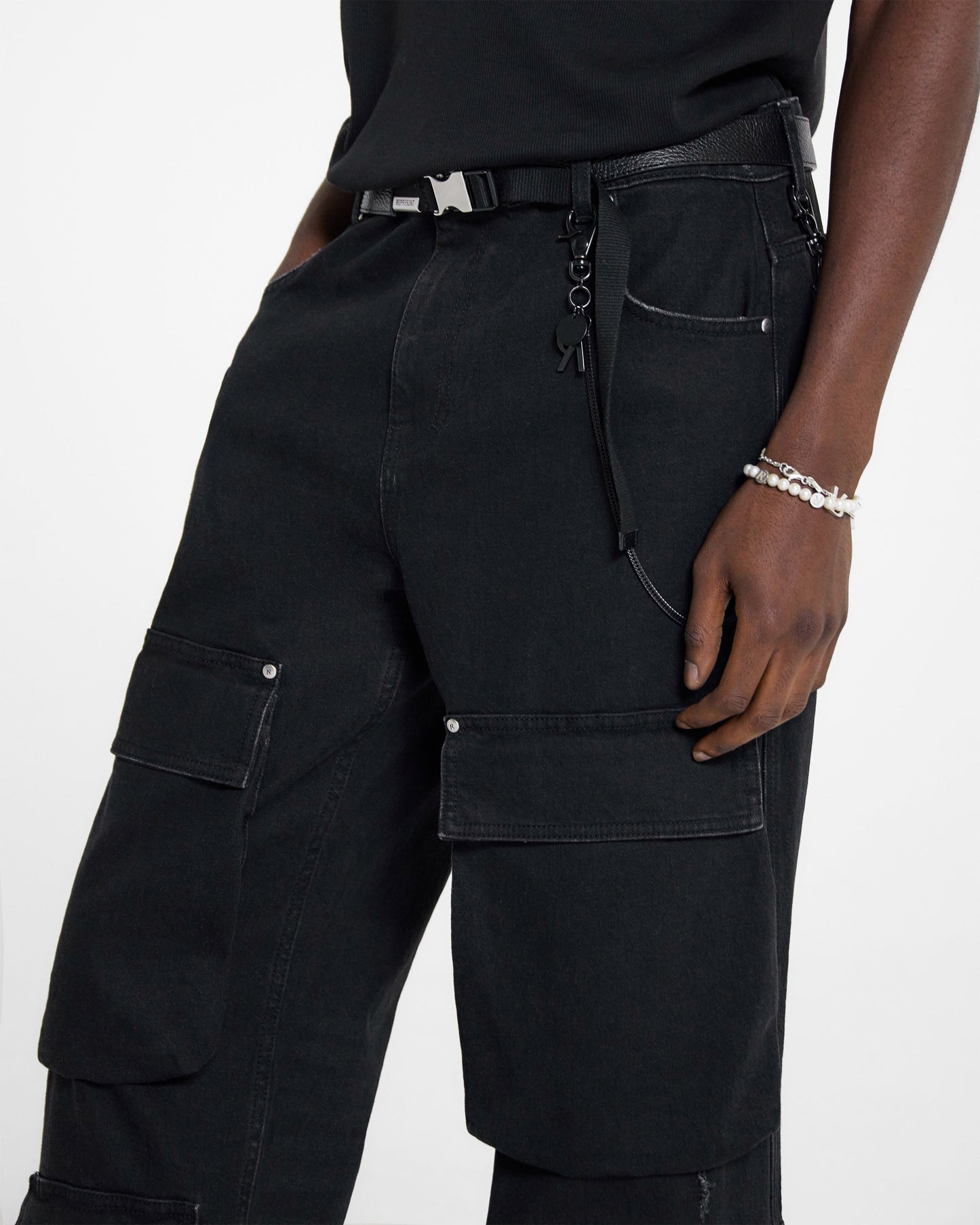 R3Ca Cargo Denim - Black