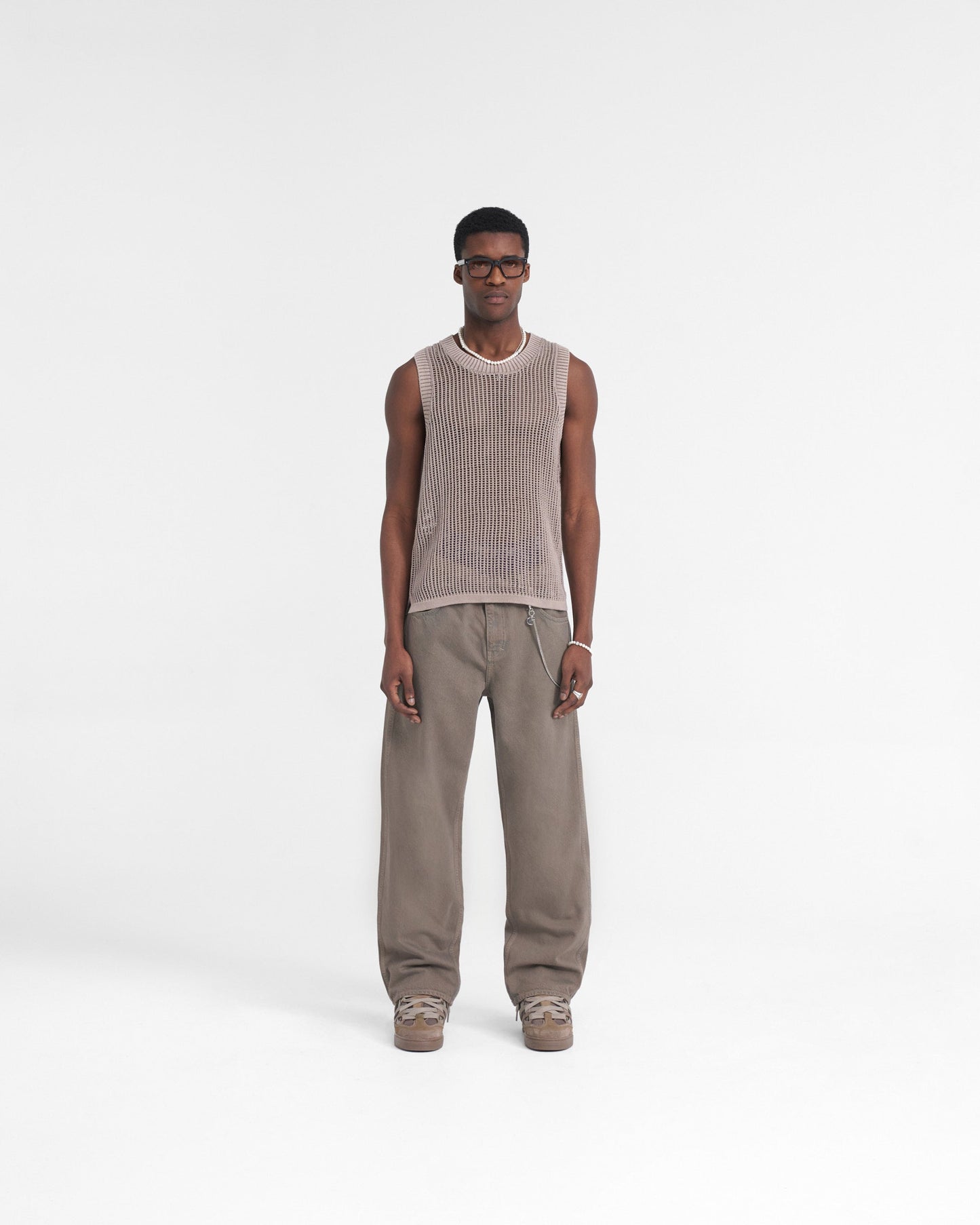 Washed Knit Vest - Dawn