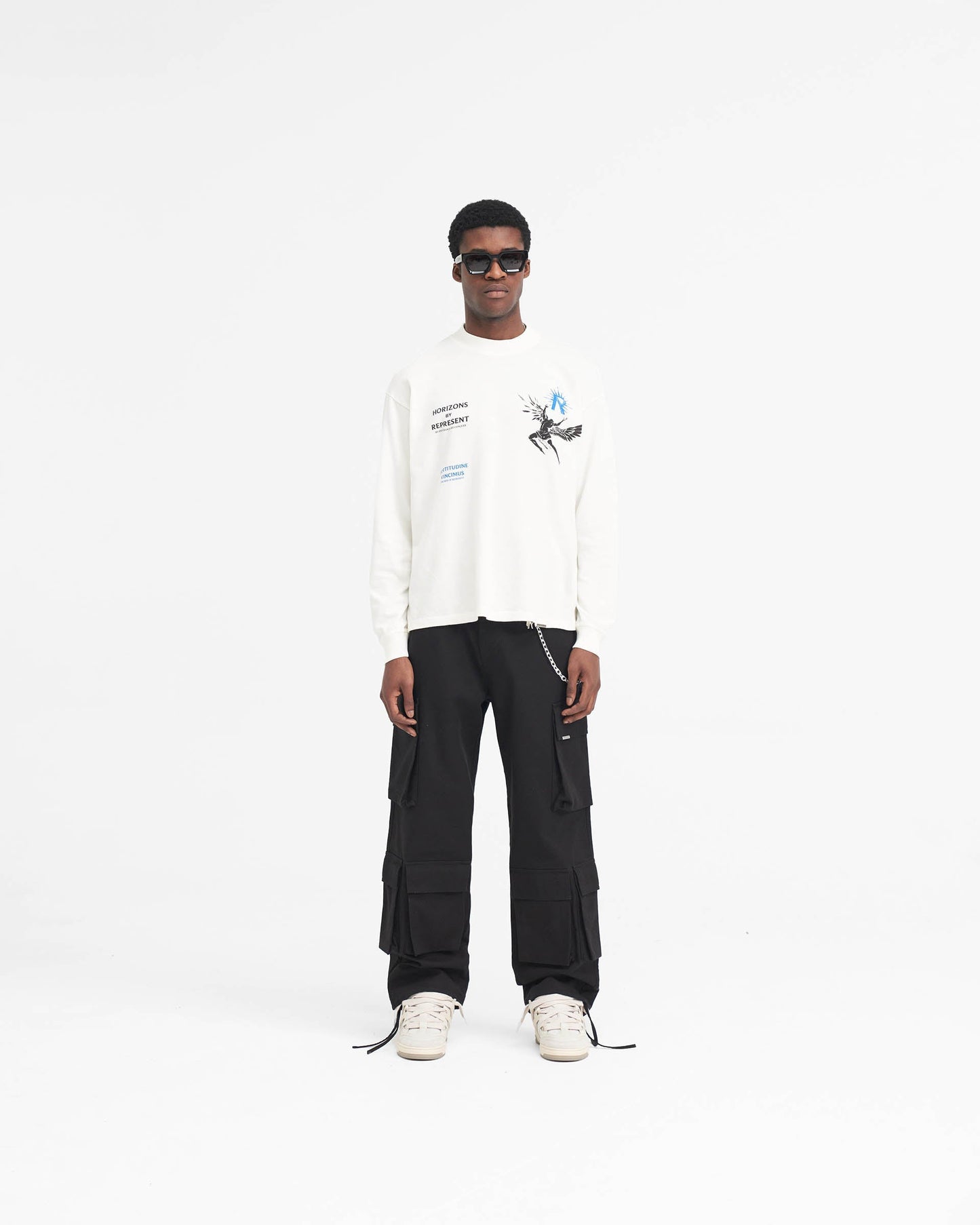 Icarus Long Sleeve T-Shirt - Flat White